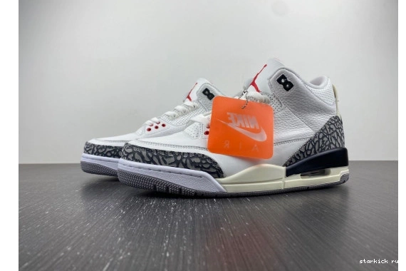 3 White DN3707-100 Retro DN3707-100 Jordan Reimagined Cement 0724